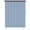 vidaXL Estores de rolo Azul e Branco 200 x 250 cm Tecido e Alum&iacute;nio