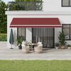 vidaXL Toldo retr&aacute;til autom&aacute;tico com luz LED 500x350 cm bord&ocirc;