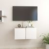vidaXL M&oacute;vel de TV para parede 60x30x30 cm branco e carvalho sonoma
