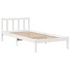 vidaXL Cama sem colch&atilde;o 90x200 cm madeira de pinho maci&ccedil;a branco