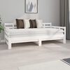 vidaXL Estrutura sofá-cama de puxar pinho maciço branco 2x(90x190) cm
