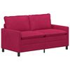 vidaXL Sof&aacute; Vinho Vermelho 156 x 81 x 87,5 cm Veludo