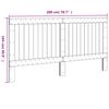 vidaXL Cabeceira 200x104 cm madeira de pinho maci&ccedil;a