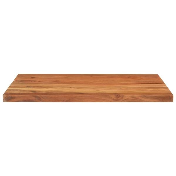 vidaXL Tampo de mesa retangular 100x80x2,5 cm madeira de ac&aacute;cia maci&ccedil;a