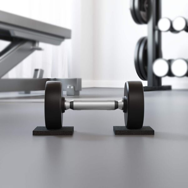 vidaXL Tapete de P&aacute;tio em Granulado de Borracha Preto 6 x 9 x 1 cm