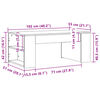 vidaXL Mesa de centro 102x55x42 cm madeira processada carvalho sonoma