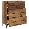 vidaXL Buffet com gaveta Madeira antiga 69,5 x 34 x 90 cm