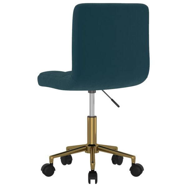 vidaXL Cadeiras de jantar girat&oacute;rias 4 pcs veludo azul