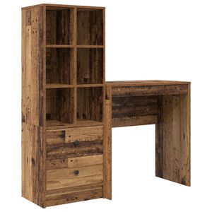 vidaXL Mesa Madeira antiga 115,5 x 40 x 127 cm 2 unid.