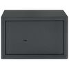 vidaXL Cofre com bloqueio Cinzento escuro 31 x 20 x 20 cm A&ccedil;o