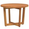 vidaXL Mesa lateral redonda para jardim, &Oslash;55x40 cm, em madeira maci&ccedil;a de ac&aacute;cia