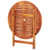 vidaXL 5 pcs conj. jantar exterior dobr&aacute;vel madeira eucalipto maci&ccedil;a