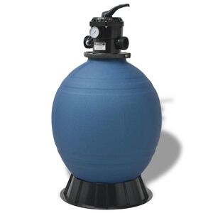 vidaXL Filtro de Areia para Piscina Azul &Oslash; 55.9 x 96.5 cm PE