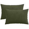 vidaXL Capa almofada 2 pcs HEERLEN Verde 30 x 50 cm cord&atilde;o