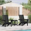 vidaXL Móveis de Lounge para Jardim 2 pcs Preto 74.5 x 80.5 x 90cm