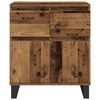 vidaXL Buffet com gaveta Madeira Antiga 60 x 35 x 70 cm