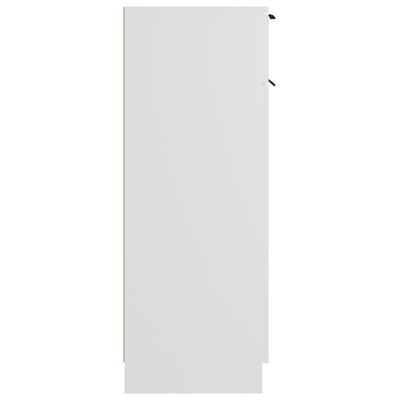 vidaXL Armário de casa de banho 32x34x90 cm madeira processada branco