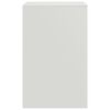 vidaXL Mesas de cabeceira 2 pcs 34,5x39x62 cm a&ccedil;o branco