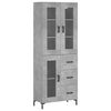 vidaXL Arm&aacute;rio alto 69,5x34x180 cm derivados de madeira cinza cimento