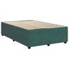 vidaXL Cama boxspring com colch&atilde;o 120x190 cm veludo verde-escuro