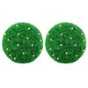 vidaXL Bolas artificiais de buxo com luzes LED 2 pcs verde 27 cm