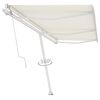 vidaXL Toldo autom&aacute;tico independente 600x350 cm cor creme