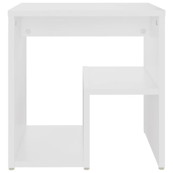 vidaXL Mesa de cabeceira 40x30x40 cm derivados de madeira branco