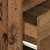 vidaXL Mesas de cabeceira 2 pcs com gaveta 25x31x66 cm madeira velha