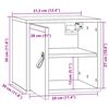 vidaXL Arm&aacute;rios de parede 2 pcs 31,5x30x30 cm pinho maci&ccedil;o