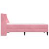 vidaXL Estrutura de cama com colch&atilde;o Rosa 80 x 200 cm Veludo