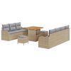 vidaXL Conjunto de Sof&aacute; de Jardim 10 unid. 9-N&uacute;mero de lugares
