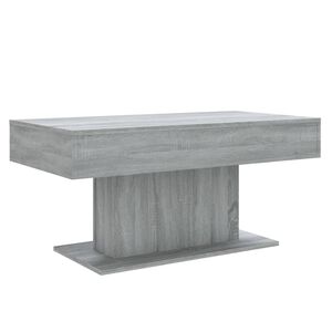 vidaXL Mesa de centro 96x50x45 cm derivados de madeira cinzento sonoma