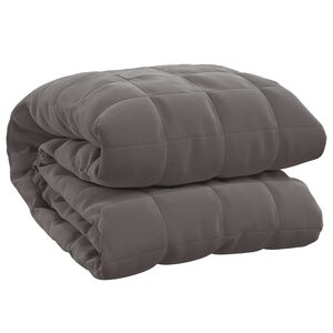 vidaXL Manta pesada 7 kg 150x200 cm tecido cinza