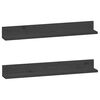 vidaXL Prateleiras de parede 2 pcs 80x11x9 cm pinho maci&ccedil;o cinzento