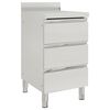 vidaXL Arm&aacute;rio de cozinha comercial com 3 gavetas 50x60x96 cm