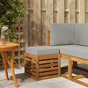 vidaXL Bancada de P&aacute;tio ao Ar Livre Madeira S&oacute;lida de Ac&aacute;cia Natural