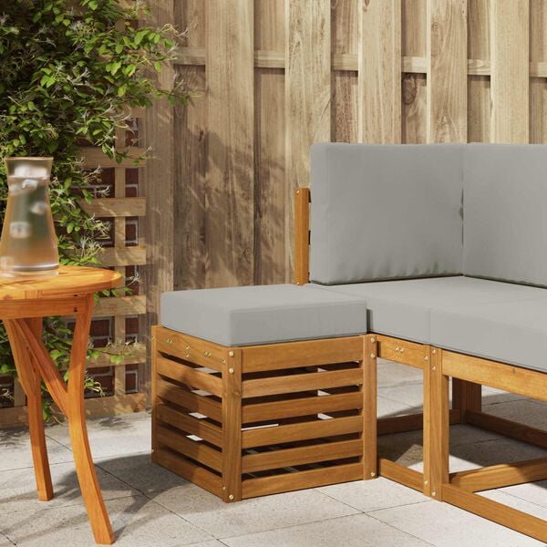 vidaXL Bancada de P&aacute;tio ao Ar Livre Madeira S&oacute;lida de Ac&aacute;cia Natural