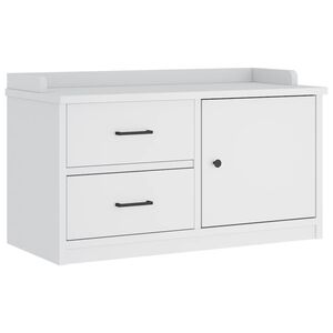 vidaXL Banco de entrada SANDNES Branco 87x40x50 cm pinho maci&ccedil;o