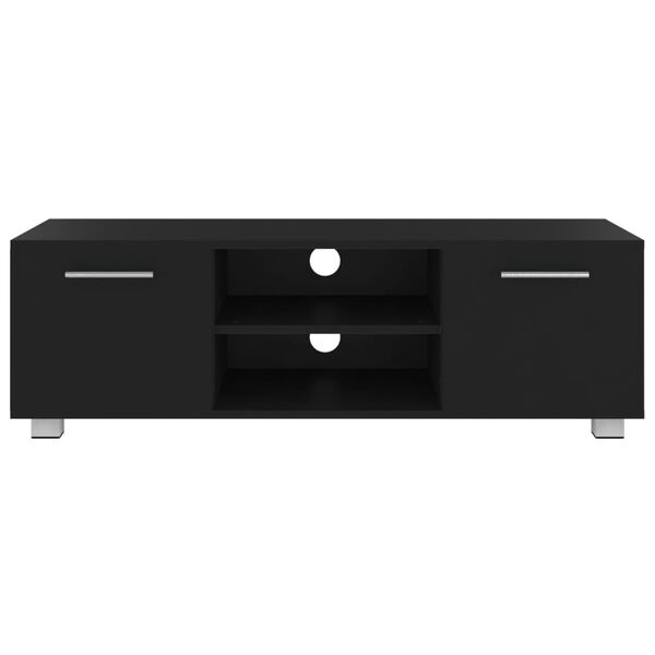 vidaXL M&oacute;vel de TV 110x40x35 cm derivados de madeira preto