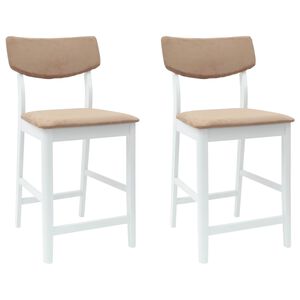 vidaXL Cadeiras de Jantar 2 pcs Branco 48 x 49 x 95 cm