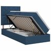 vidaXL Cama com arruma&ccedil;&atilde;o e colch&atilde;o Azul 100 x 200 cm tecido