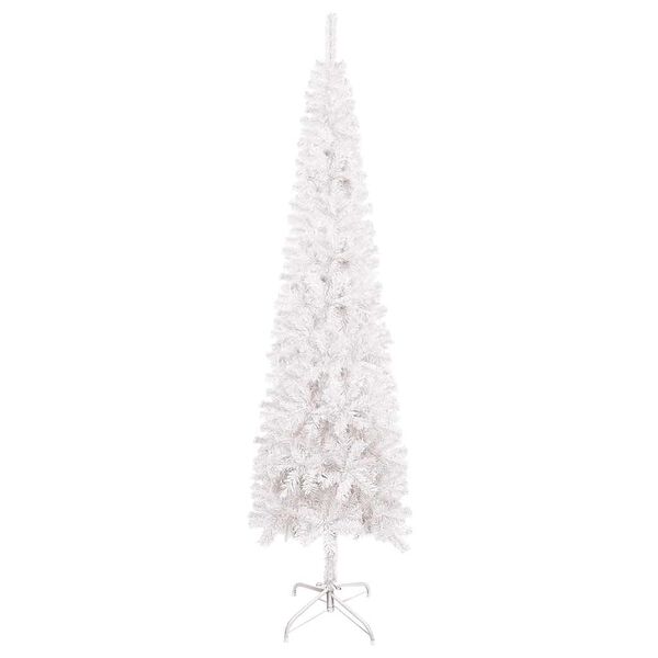 vidaXL &Aacute;rvore de Natal fina 180 cm branco