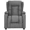vidaXL Poltrona elevat&oacute;ria de massagens tecido cinzento-claro