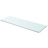vidaXL Prateleira de vidro 90x30 cm transparente