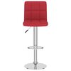 vidaXL Bancos de bar 2 pcs tecido vermelho tinto
