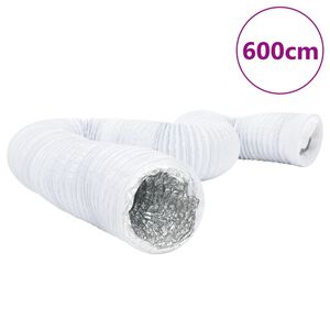 vidaXL Conduta de ventila&ccedil;&atilde;o 6 m &Oslash;10 cm alum&iacute;nio e PVC