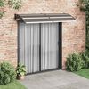 vidaXL Toldo de porta 240x100 cm PC preto
