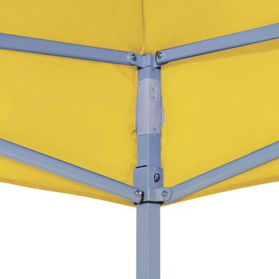 vidaXL Teto para tenda de festas 6x3 m 270 g/m² amarelo