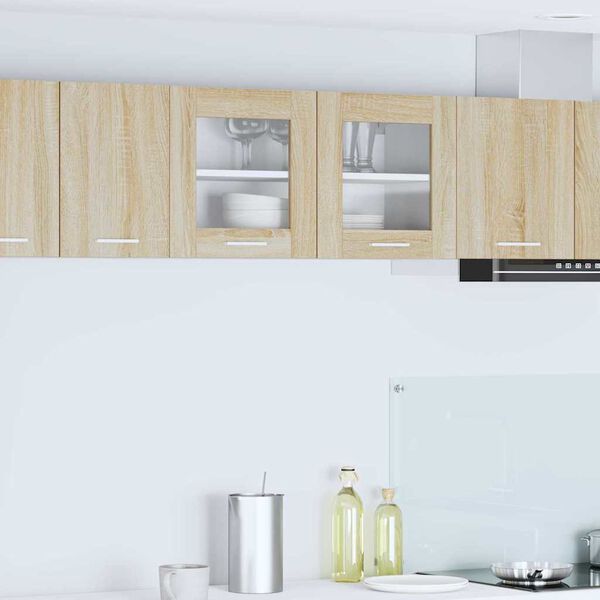 vidaXL Arm&aacute;rio suspenso Carvalho Sonoma e Branco 80 x 31 x 40 cm