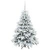 vidaXL &Aacute;rvore de Natal Artificial com 150 LEDs Branco 120 cm PE e PVC